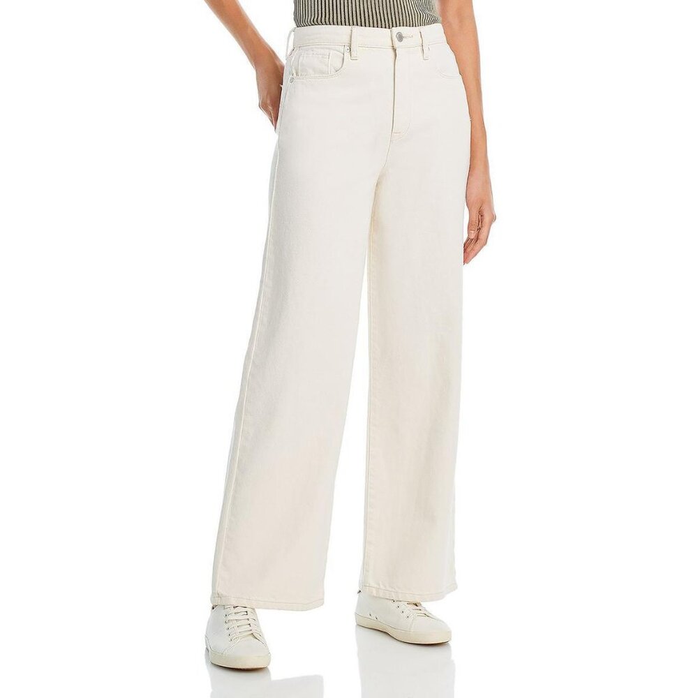 BLANKNYC Women's High Rise Wide Leg Jeans in High Key Beige Size 27 29x32 B4HP